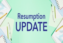 RE: INFORMATION ON RESUMPTION