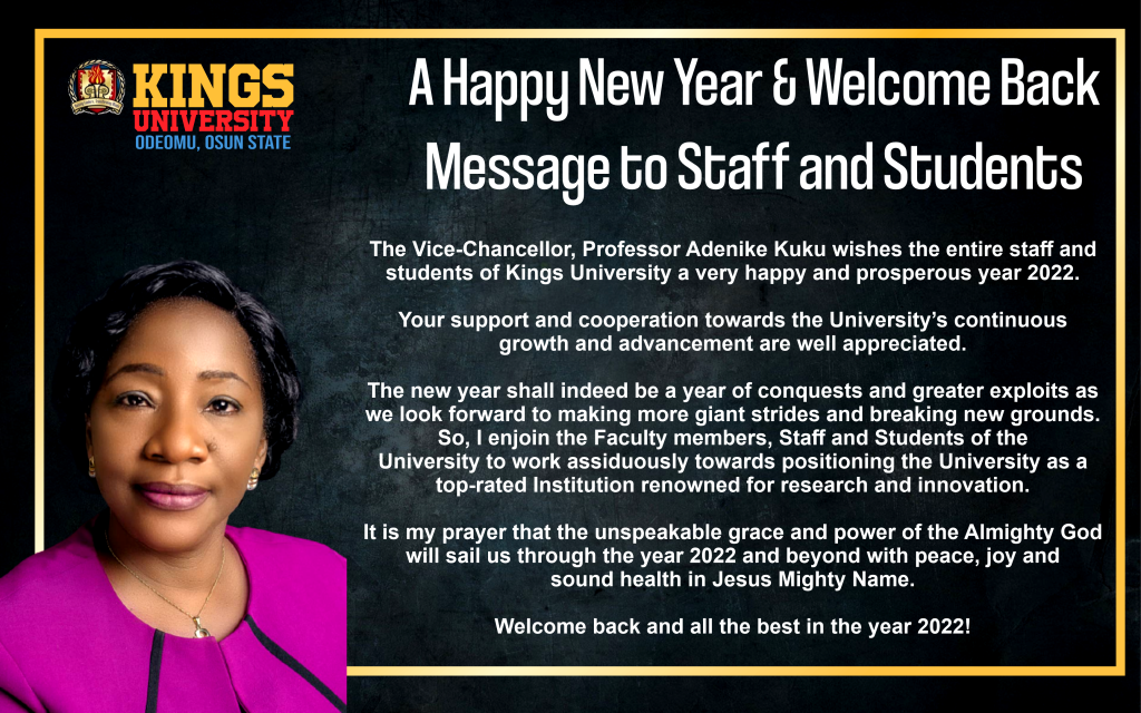 new year welcome back message to staff