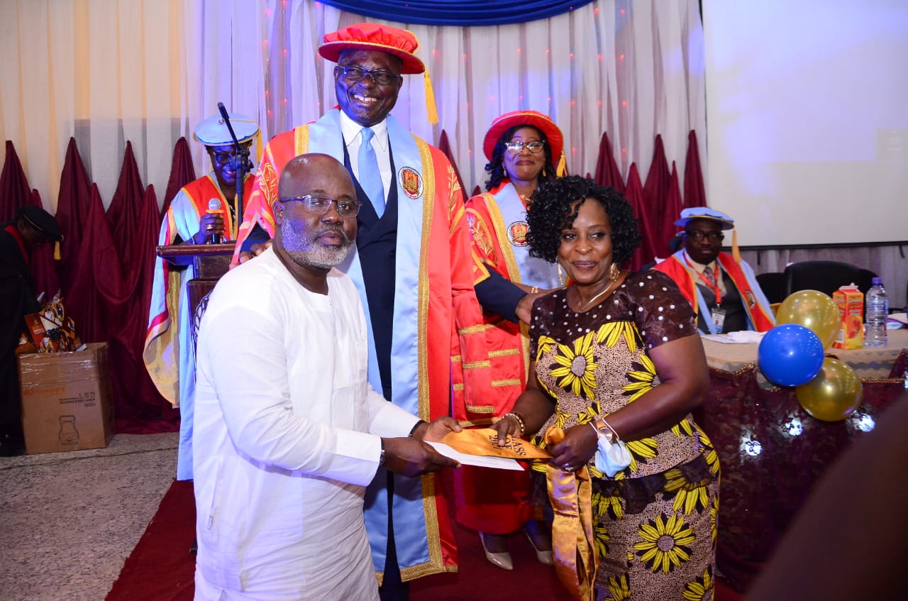 Parents of one of the First Class graduate Moyosoreoluwa Williams